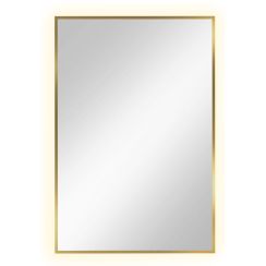 Baltica Design Tiny Border Straight Spiegel 60x90 cm rechteckig mit Beleuchtung gold 5904107904702