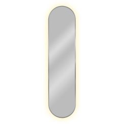 Baltica Design Tiny Border Pastille Spiegel 40x155 cm oval mit Beleuchtung silber 5904107905686