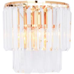 Zuma Line Amedeo Wandleuchte 2x40 W gold-kristall 17106/2W-GLD
