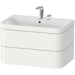 Duravit Happy D.2 Waschtisch mit Unterschrank 77.5 cm weiß HP4637E3636