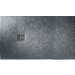 Roca Terran Rechteckige Duschwanne 100x90 cm grau AP1013E838401200