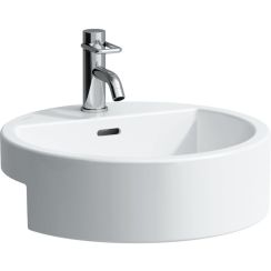 Laufen Living City Waschbecken 46x46 cm rund weiß glanz H8134310001041