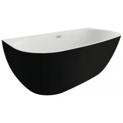 Polimat Risa Vorwand-Badewanne 170x80 cm oval zweifarbig 00443