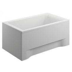 Polimat Capri Rechteckige Badewanne 120x70 cm weiß 00705