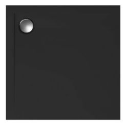 Polimat Geos Quadratische Duschwanne 90x90 cm schwarz 00377