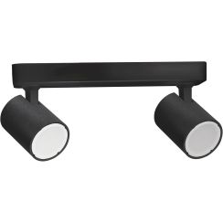 Light Prestige Snow Deckenlampe 2x50 W schwarz LP-731/2WBK