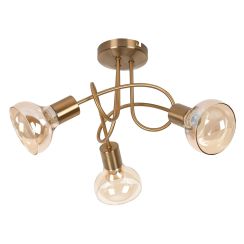 Rabalux Holly Deckenlampe 3x40 W messing-bernstein 5548