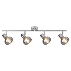 Rabalux Holly Deckenlampe 4x40 W chrom-verraucht 5559