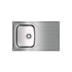 Teka Universe Edelstahlspüle mit Siphon 79x50 cm 115110011