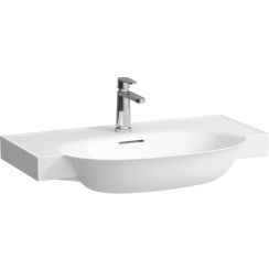 Laufen The New Classic Waschbecken 80x48 cm halbrund Klassisch-Möbel weiß glanz H8138550001041
