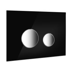 Oltens Lule Betätigungsplatte für Toilette schwarz/chrom 57201310