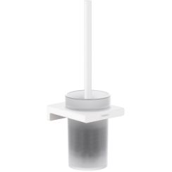 Hansgrohe AddStoris Toilettenbürstengarnitur zum Schrauben weiß-glas 41752700