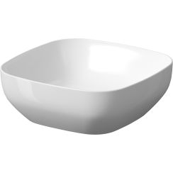 Cersanit Larga Waschbecken 38x38 cm quadratisch Aufsatzwaschbecken weiß glanz K677-004