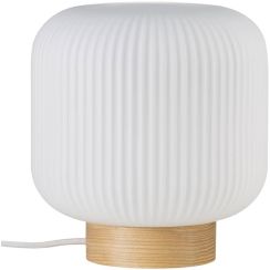 Nordlux Milford Tischlampe 1x40 W weiß-holz-opal 48915001