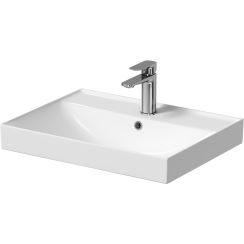 Cersanit Larga Waschbecken 60.5x45.5 cm rechteckig Möbel weiß glanz K120-009