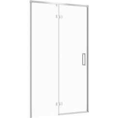 Cersanit Larga Duschtüren 120 cm aufklappbar chrom Glanz/durchsichtiges Glas S932-122