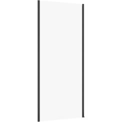 Cersanit Larga Duschwand 90 cm schwarz Matte/durchsichtiges Glas S932-134