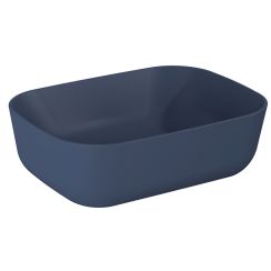 Elita Reni Waschbecken 45.5x32.5 cm rechteckig Aufsatzwaschbecken blau matte RE040460037030