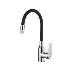 Kuchinox Elza küchenarmatur stehend chrom-schwarz BKE762D