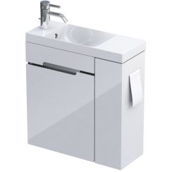 Oristo Silver Uni Waschtisch mit Unterschrank 55 cm weiß OR33-ZD2D-55-1-P