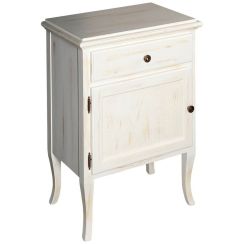 Sapho Retro Badschrank 58.5x37.5x80 cm Seitenschrank stehend weiß 1714