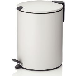 Kela Mats Papierkorb 5 l weiß-schwarz 23701