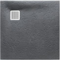 Roca Terran Quadratische Duschwanne 100x100 cm grau AP1033E83E801200