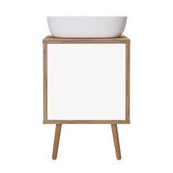 Oltens Hedvig Badschrank 50x45x49.7 cm Unterschrank hängend weiß-eiche 60203060
