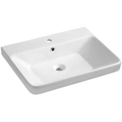 Sapho Thalie Waschbecken 60x46 cm rechteckig Klassisch-Möbel weiß glanz TH11060