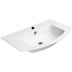 GSI Pura Waschbecken 82x49 cm halbrund Klassisch weiß glanz 8826111