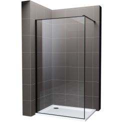 Hagser Hawisa Walk-In Duschwand 90 cm schwarz Matte/durchsichtiges Glas HGR50000022