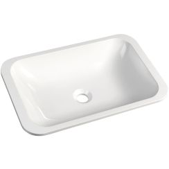 Sapho Japura Waschbecken 55x36 cm rechteckig Einbauwaschbecken-Unterbauwaschbecken weiß glanz 50135