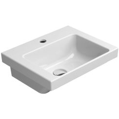 GSI Norm Waschbecken 42x34 cm rechteckig Klassisch weiß glanz 8685111
