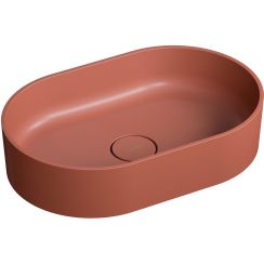 Omnires Ovo M+ Waschbecken 55x36 cm oval Aufsatzwaschbecken matte OVOUNTE