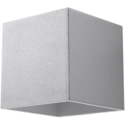 Sollux Lighting Quad Wandleuchte 1x40 W grau SL.0058