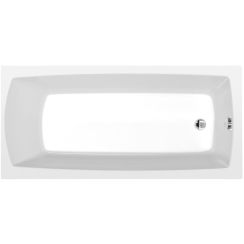 Polysan Lily Schlanke rechteckige Badewanne 150x70 cm weiß 72273S