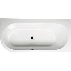 Polysan Astra Eckbadewanne 165x80 cm rechtsseitig weiß 34611