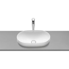 Roca Inspira Waschbecken 55x37 cm oval Einbauwaschbecken weiß glanz A327527S00