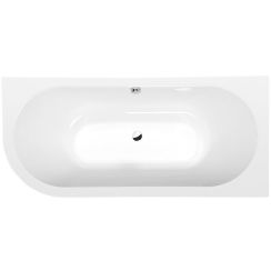 Polysan Viva Eckbadewanne 180x75 cm rechtsseitig weiß 72129M