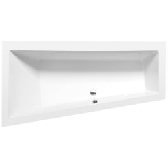 Polysan Andra Schlanke Eckbadewanne 170x90 cm linksseitig weiß 81111S