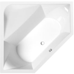 Polysan Floss eckbadewanne 145x145 cm linksseitig weiß 98611