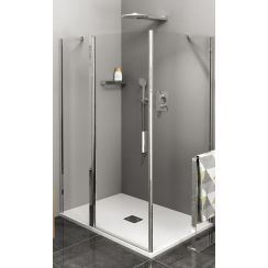 Polysan Zoom Line Duschwand 70 cm chrom Glanz/durchsichtiges Glas ZL3270