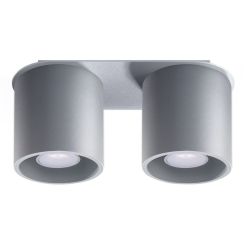 Sollux Lighting Orbis Deckenlampe 2x40 W grau SL.0055