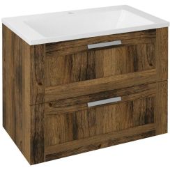 Sapho Amia Badschrank 74.5x45x60 cm Unterschrank hängend eiche-holz AM075-1919