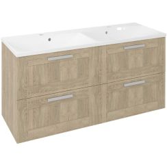Sapho Amia Badschrank 119.5x45x60 cm Unterschrank hängend eiche-holz AM120-2020