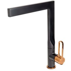 FDesign Zaffiro küchenarmatur stehend schwarz-rosa/lila-gold/altgold FD1-ZFR-4-25