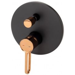 FDesign Zaffiro badewannen- und duscharmatur Unterputz schwarz FD1-ZFR-7P-25