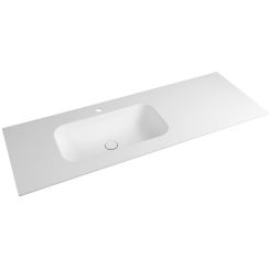 Sapho Aruba Waschbecken 140x51.5 cm rechteckig Möbel weiß matte AR140-B1L
