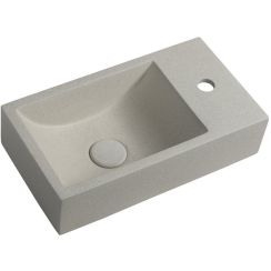 Sapho Small Waschbecken 40x22 cm rechteckig Klassisch braun/beige matte AR413