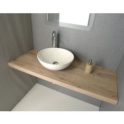 Sapho Avice Waschtischplatte 80x49.5 cm eiche AV084